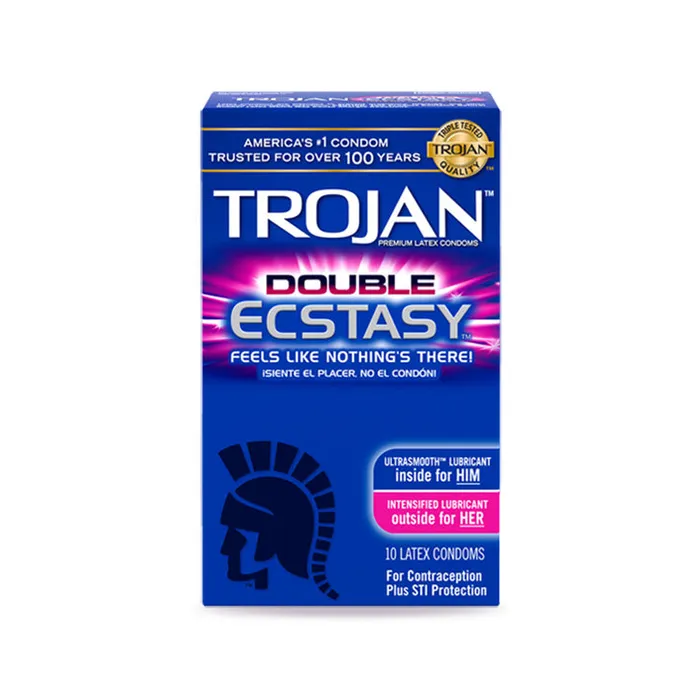 Dildos Trojan Trojan Double Ecstasy 3 Pack