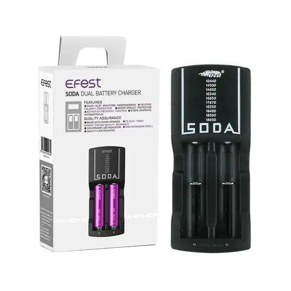 Vibrators EFEST EFEST SODA 2 BAY BATTERY CHARGER